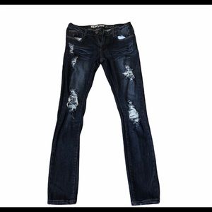 MACHINE distressed denim jeans size 7
